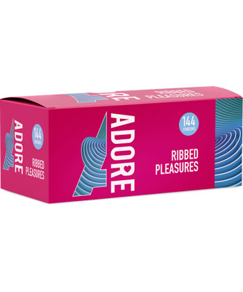 Adore Condoms Ribbed Pleasure