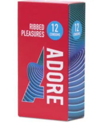 Adore Condoms Ribbed Pleasure