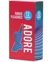 Adore Condoms Ribbed Pleasure
