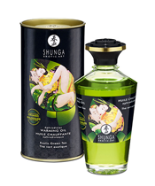 Shunga Huile Chauffante au thé vert exotique